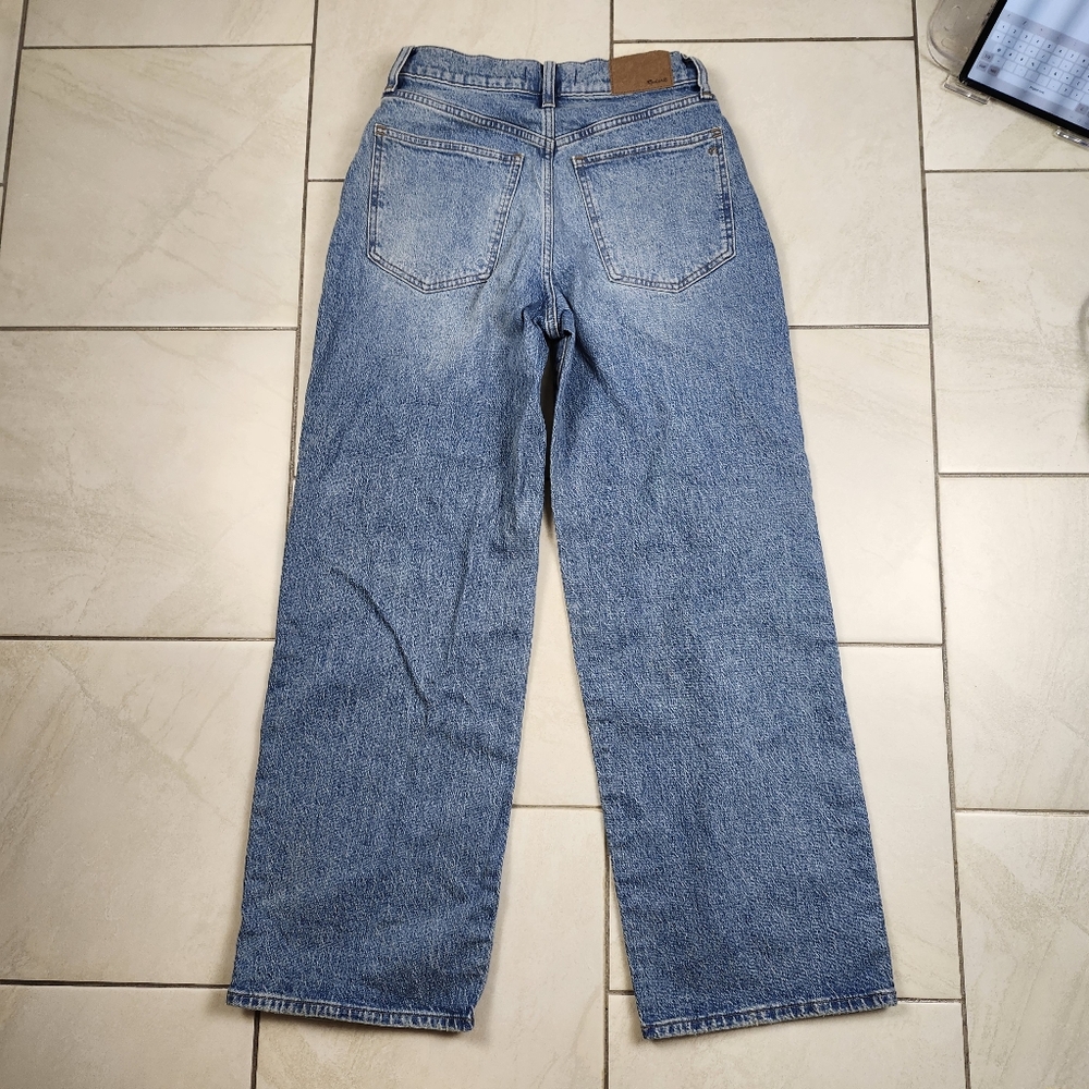 Madewell women's the perfect vintage wide leg jeans Light Indigo Blue NR475 26 - Picture 6 of 17